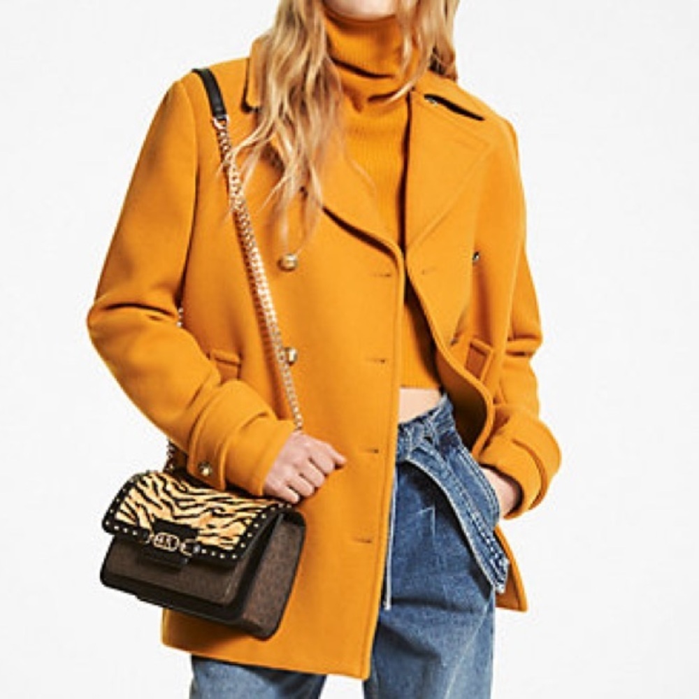 Micheal Kors | Wool Melton Peacoat